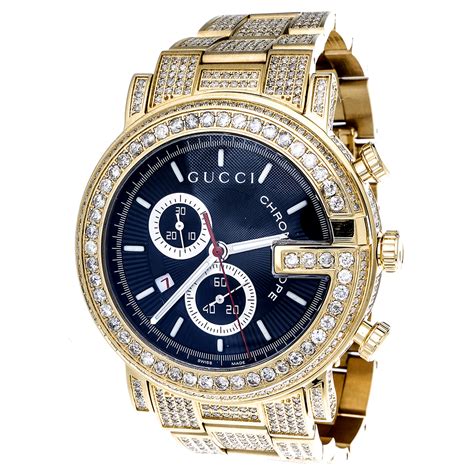 gucci watches for men with diamonds|Gucci Watches, Gold Diamond Gucci Watches for .